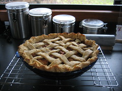 Lattice top apple pie