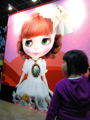 Little girl and Blythe poster