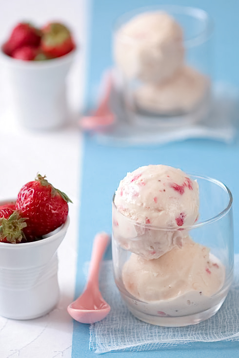 Strawberry Vanilla Ice Cream
