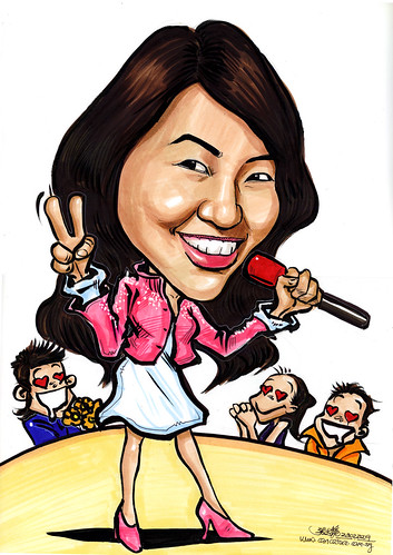 Caricature of a Singer Tay Ke Wei A4