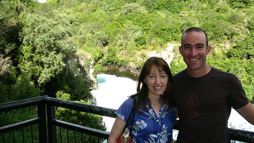 With Haidee near Huka Falls, Taupo, New Zealand