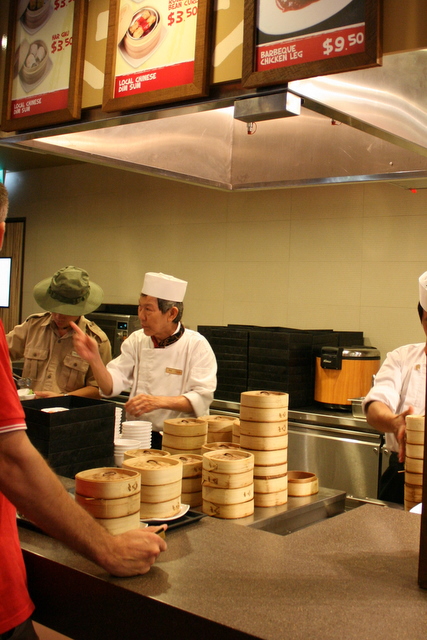 Self-service stations at Ah Meng Restaurant