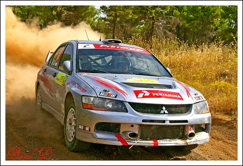 WRC AKSA Subhan Mitsubishi Lancer Evo 9 GREECE Rally Acropolis Thiva SS