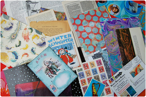 Collage papers from AnLiNa (Copyright Hanna Andersson)