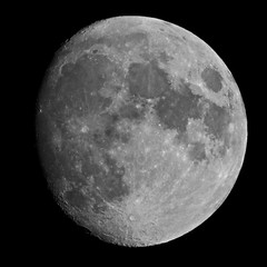 The Moon in B&W (Aug. 2, 2009)