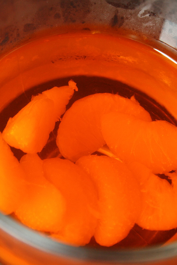 Orange Jello with Mandarin Oranges