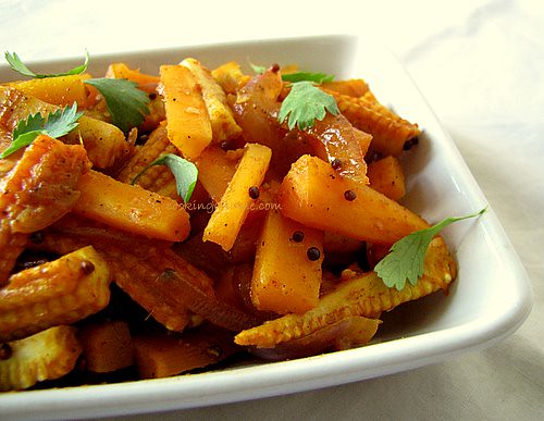 Carrot and Baby Corn Stir-Fry Recipe | Indian Baby Corn Recipes