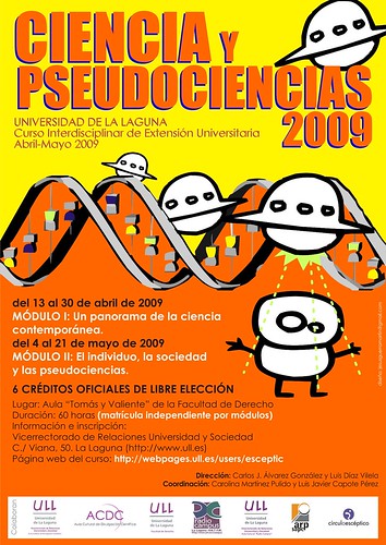 Cartel Ciencia y pseudociencias 2009
