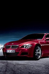 IPhone Wallpaper in red car BMW