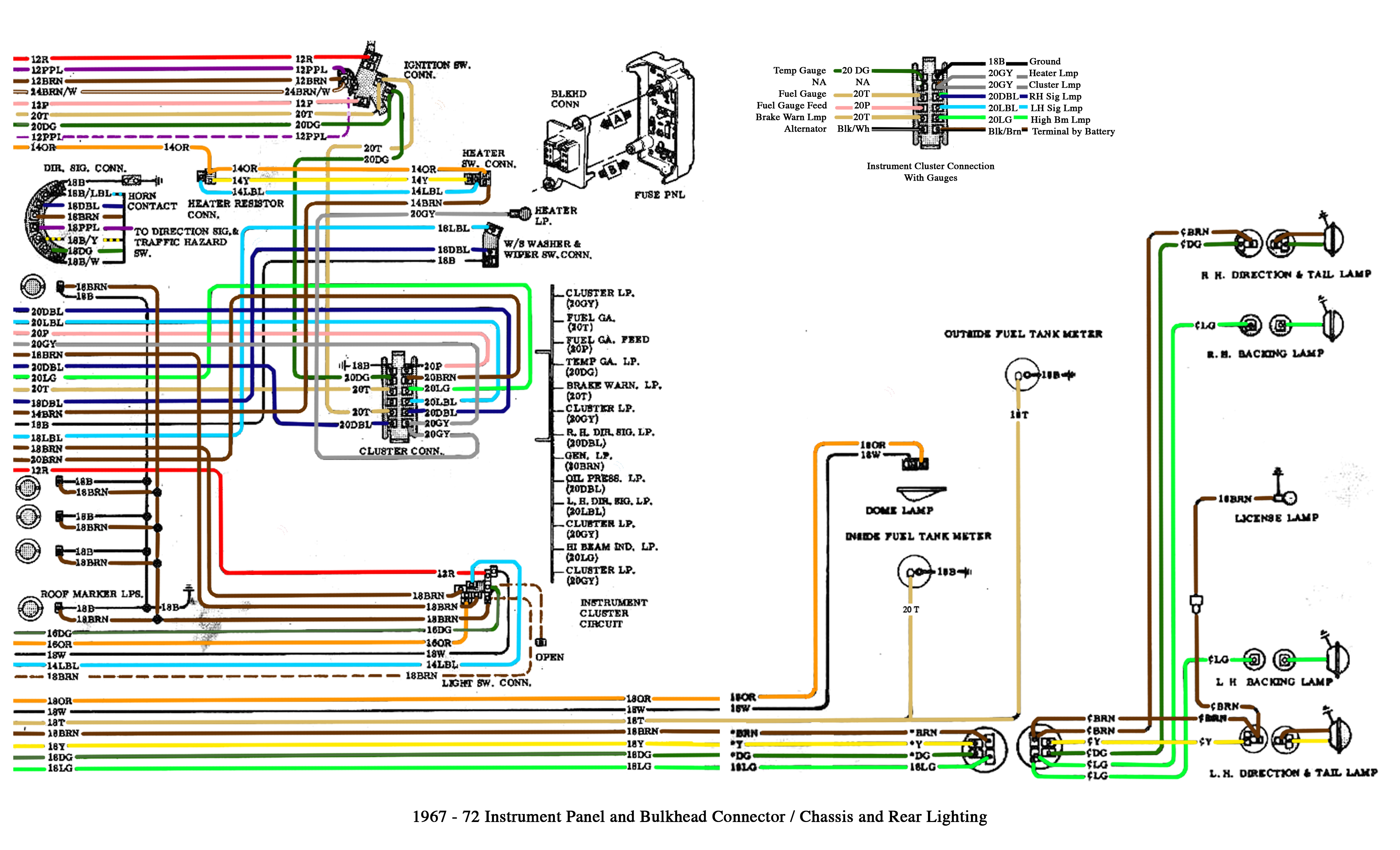 Color Wiring Diagram FINISHED - The 1947 - Present Chevrolet & GMC Truck  Message Board Network  73 87 Chevy Truck Radio Wiring Diagram    67-72 Chevy Trucks