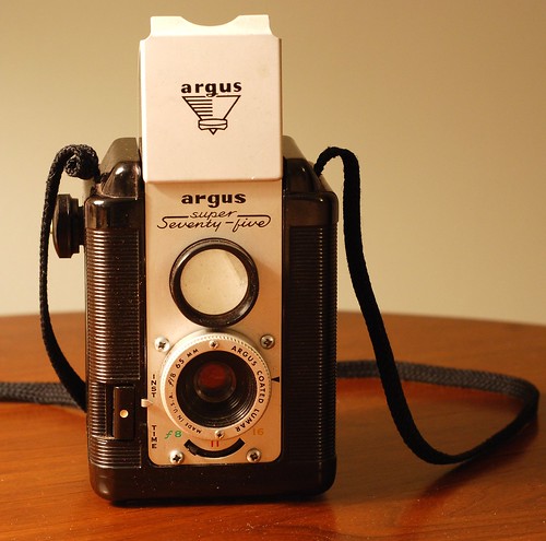 argus super 8 camera. argus super seventy-five tlr