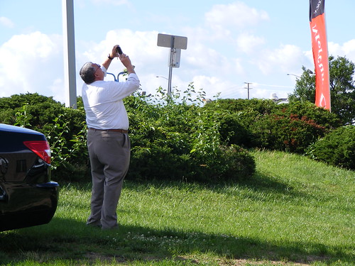 Photographing The American Flag, Montgomery Auto Park