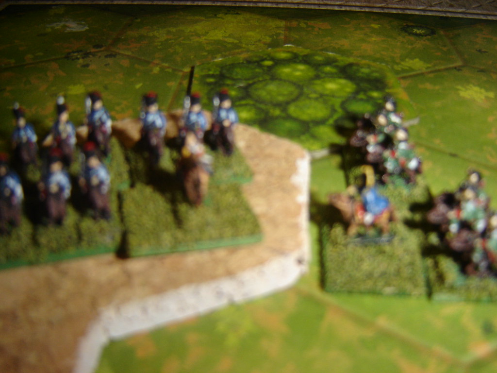 Fierce calvary fight on French left flank