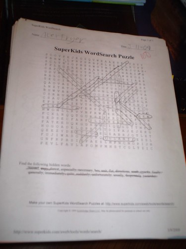 A wordsearch puzzle worksheet