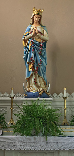 Saint Joseph Roman Catholic Church, in Freeburg, Illinois, USA - statue of the Blessed Virgin Mary