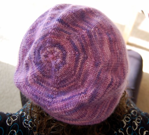 beret (with my wonky-looking increases)