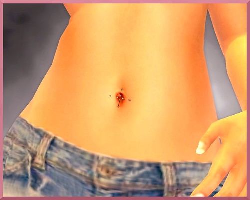 belly piercing. Isn't that piercing awesome? It was so hard to get a decent 