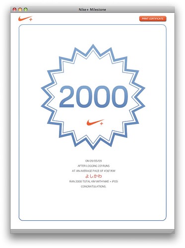 Nike+ Milestone