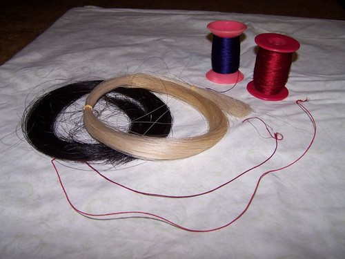 Silk-wrapped horsehair cords