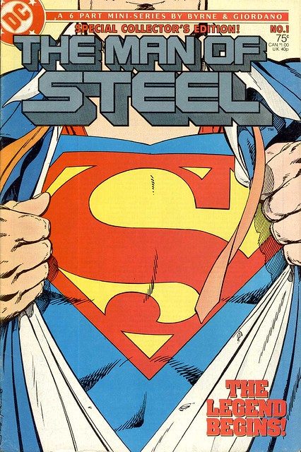 Man of Steel 1 1986 cover by John Byrne