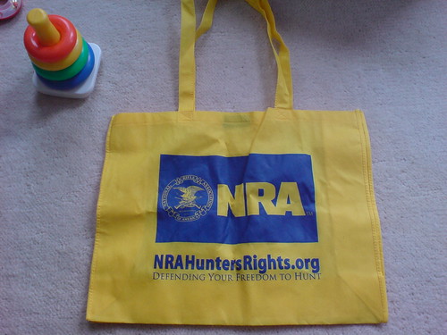 NRA totebag from CPAC >> sweet diaper bag?