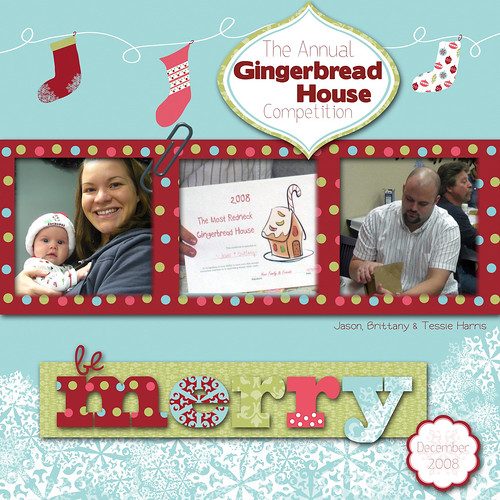 Be Merry 12x12 Layout