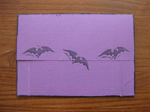 Bat card envelope, back