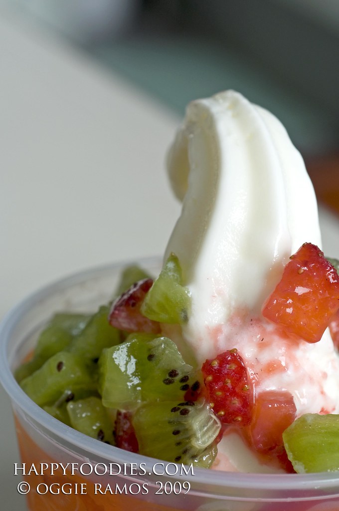 FYI Kiwi and Strawberry topped Yogurt