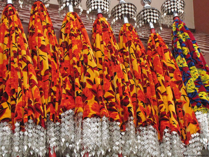 thrissur pooram - kutakal - Umbrellas for the Pooram
