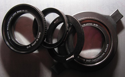 DCR-150, DCR-250, and adapter ring