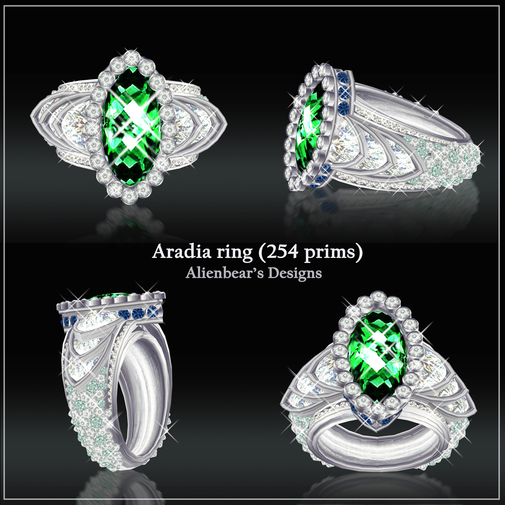 Aradia custom engagement ring