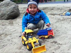 Nathan and his backhoe loader by mattandcl