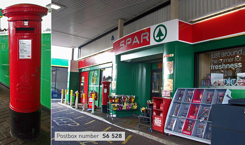 S6 528: Edward VIII, Law Bros Petrol Station, PO & Spar shop, Sheffield, S6 1LR