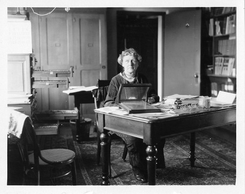 Annie Jump Cannon (1863-1941), sitting at desk, Unidentified Photographer, early- to mid-20th centur