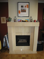 Fireplace without doors