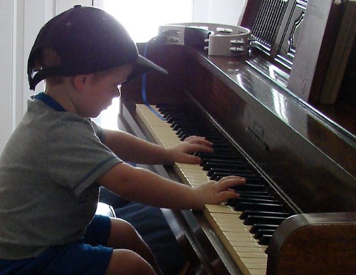 Gavin on piano