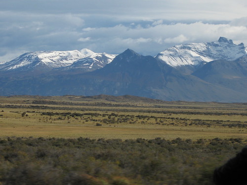 driving out from El Calafate
