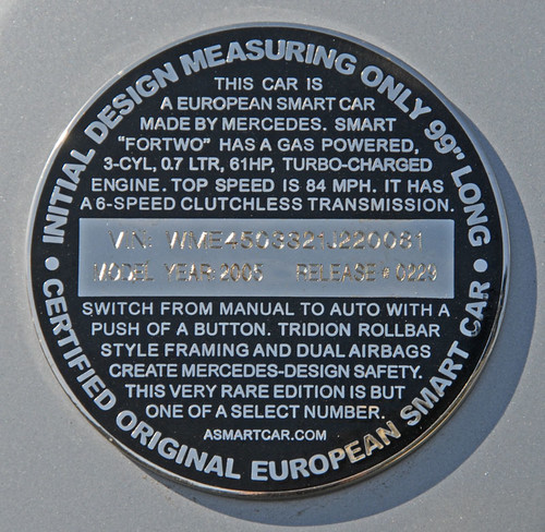 Smart Car medallion