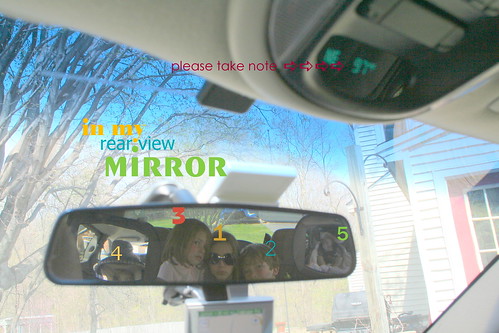 in my rear view mirror