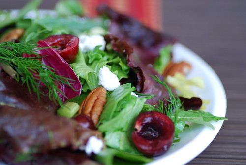 cherry and goat cheese salad 2