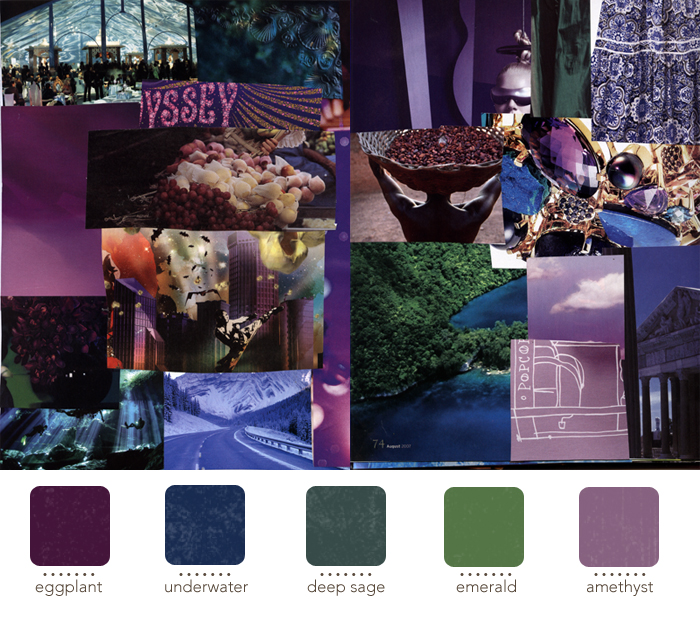  interior design jewel tone purple turquoise wedding planning