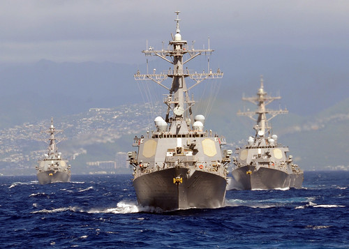 フリー写真素材|乗り物|船・船舶|軍用船|駆逐艦|アメリカ海軍|