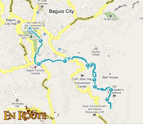 TNF 100 Trail Run 11k Map