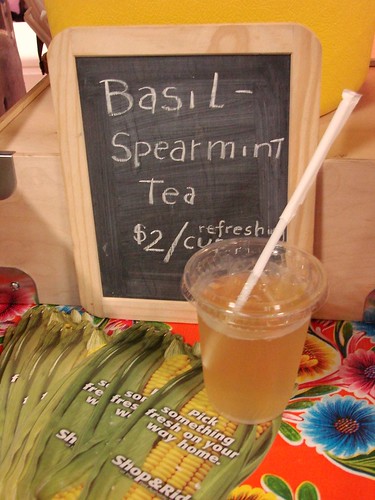 Basil Spearmint Tea from Katchkie at the Port Authority