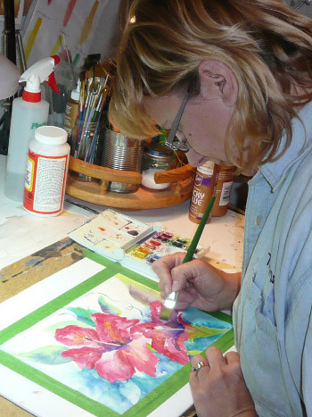 Gauil Bartel as Canadian watercolour artist