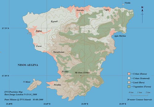 Nisos Aegina - EVS Precision Map (1-85,000) Modified