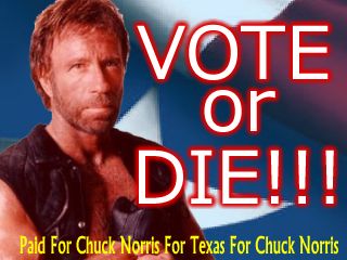 chuck norris for president of texas
