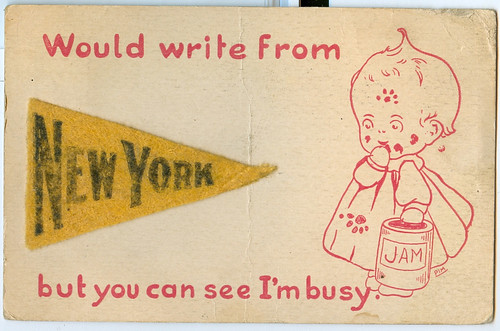 Postcard: New York 1921 by Sheffield Tiger.