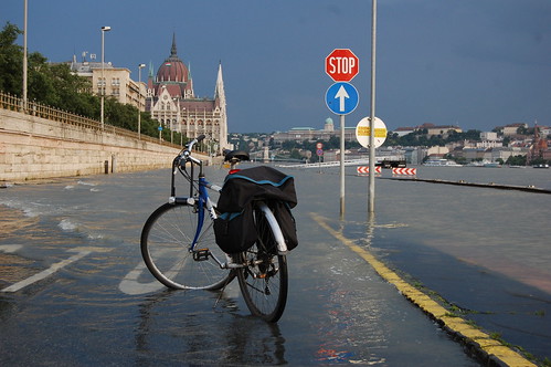 My bike in the Danube - waterbike:)