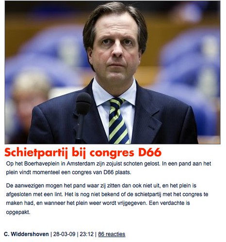 Spits: Schietpartij bij congres D66